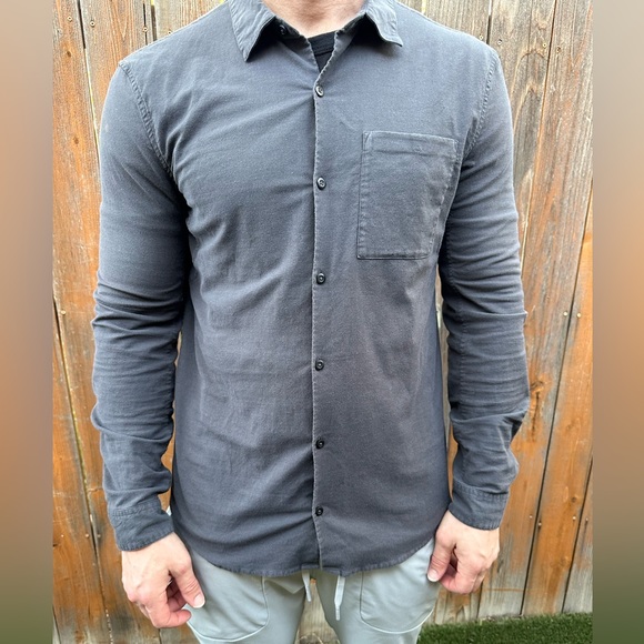 Lululemon long sleeve grey button up - Picture 3 of 16
